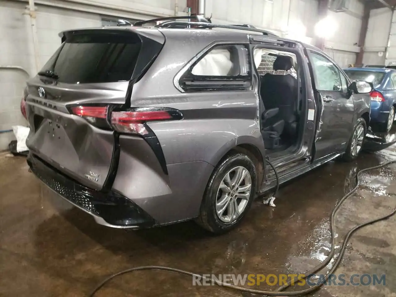 3 fotografías del automóvil dañado 5TDDSKFC1MS003145 TOYOTA SIENNA 2021