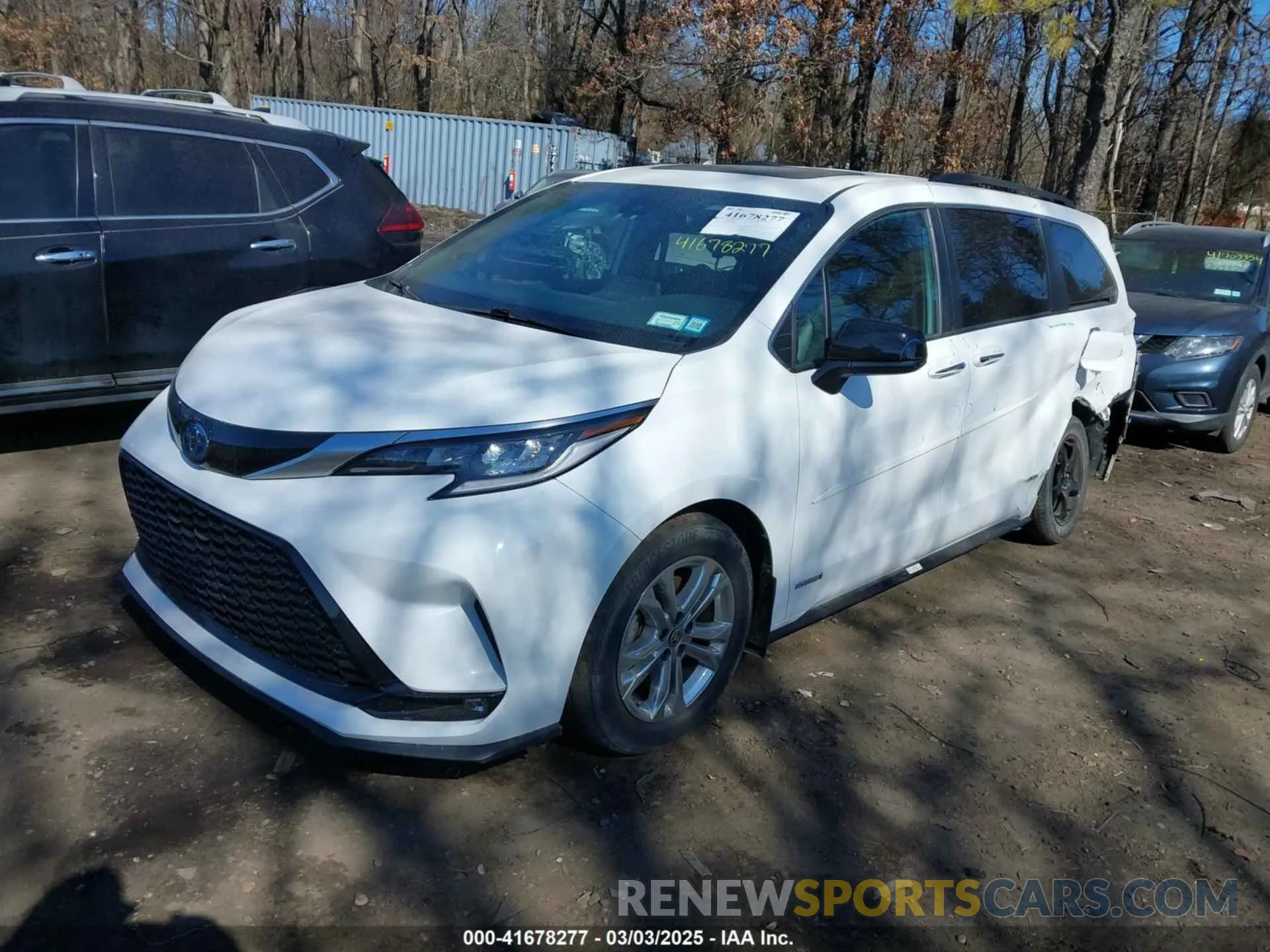 2 fotografías del automóvil dañado 5TDDSKFC5MS033166 TOYOTA SIENNA 2021