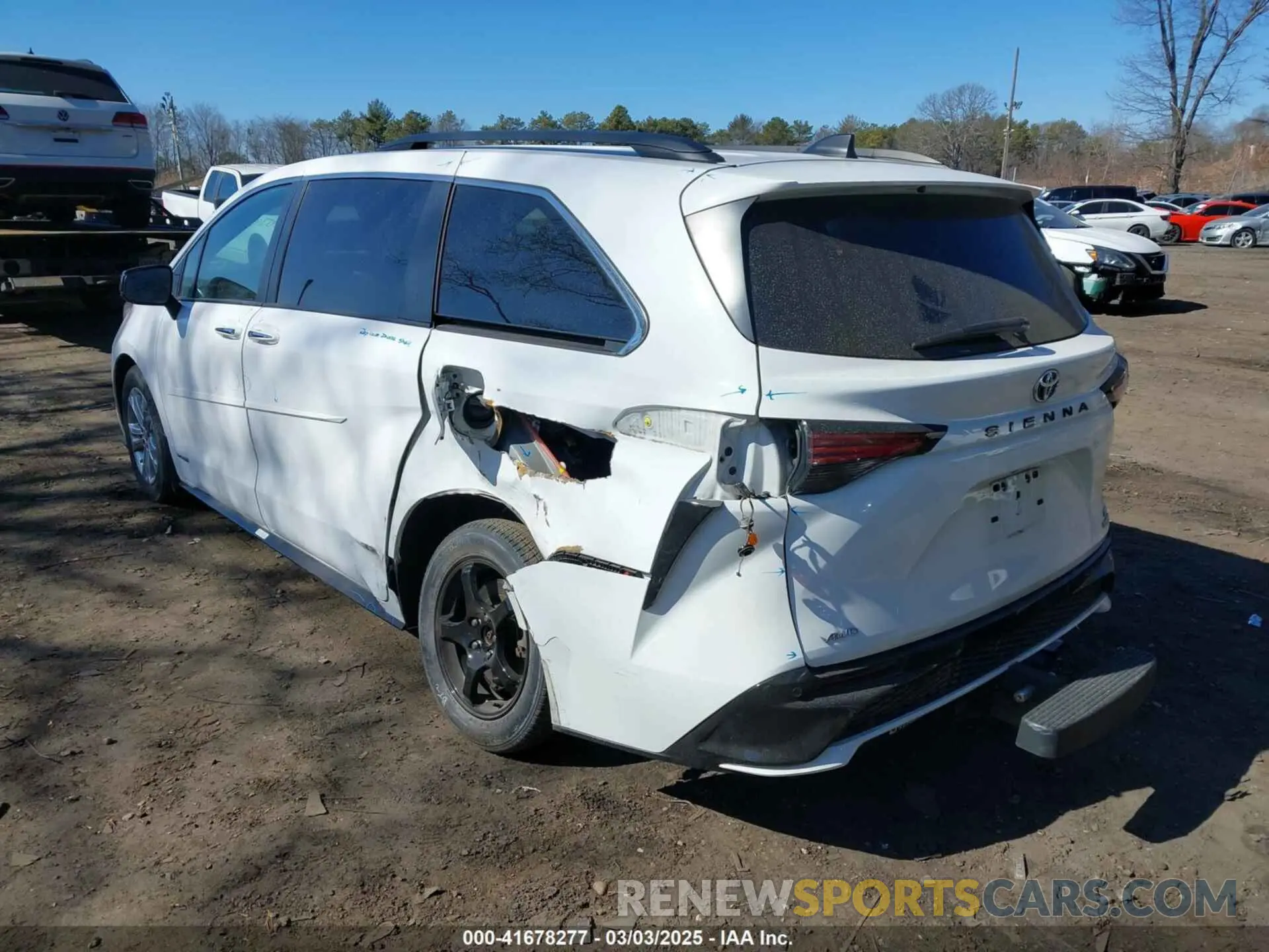 3 fotografías del automóvil dañado 5TDDSKFC5MS033166 TOYOTA SIENNA 2021