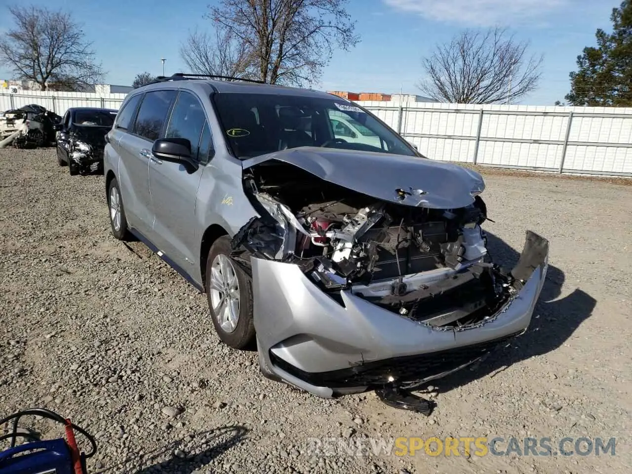 1 fotografías del automóvil dañado 5TDDSKFC6MS004937 TOYOTA SIENNA 2021