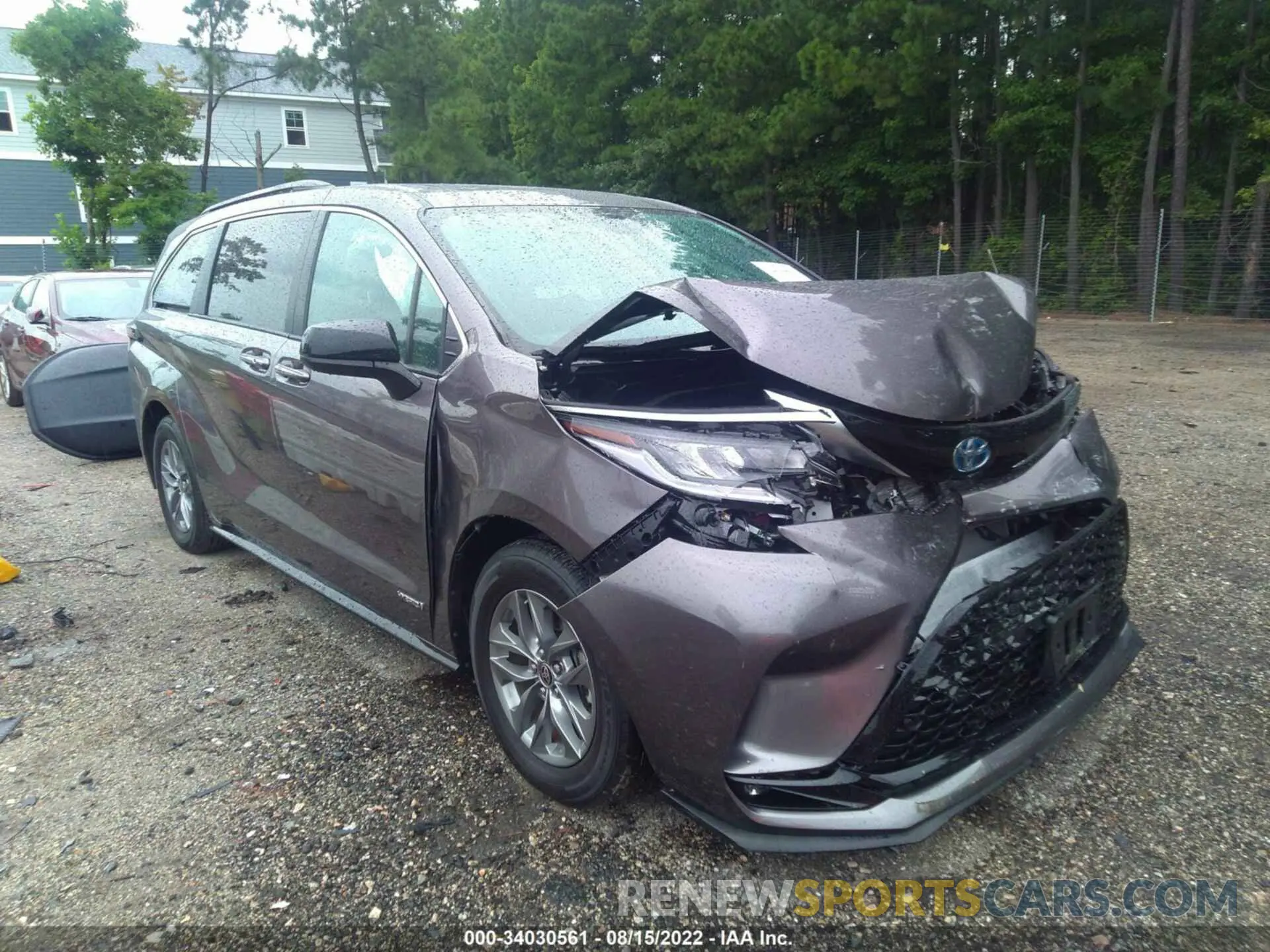 1 fotografías del automóvil dañado 5TDDSKFC7MS034450 TOYOTA SIENNA 2021