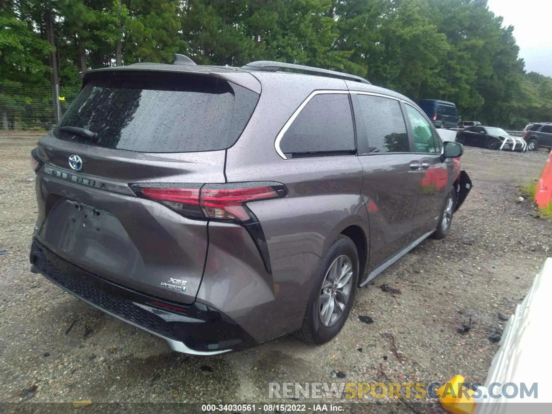 4 fotografías del automóvil dañado 5TDDSKFC7MS034450 TOYOTA SIENNA 2021