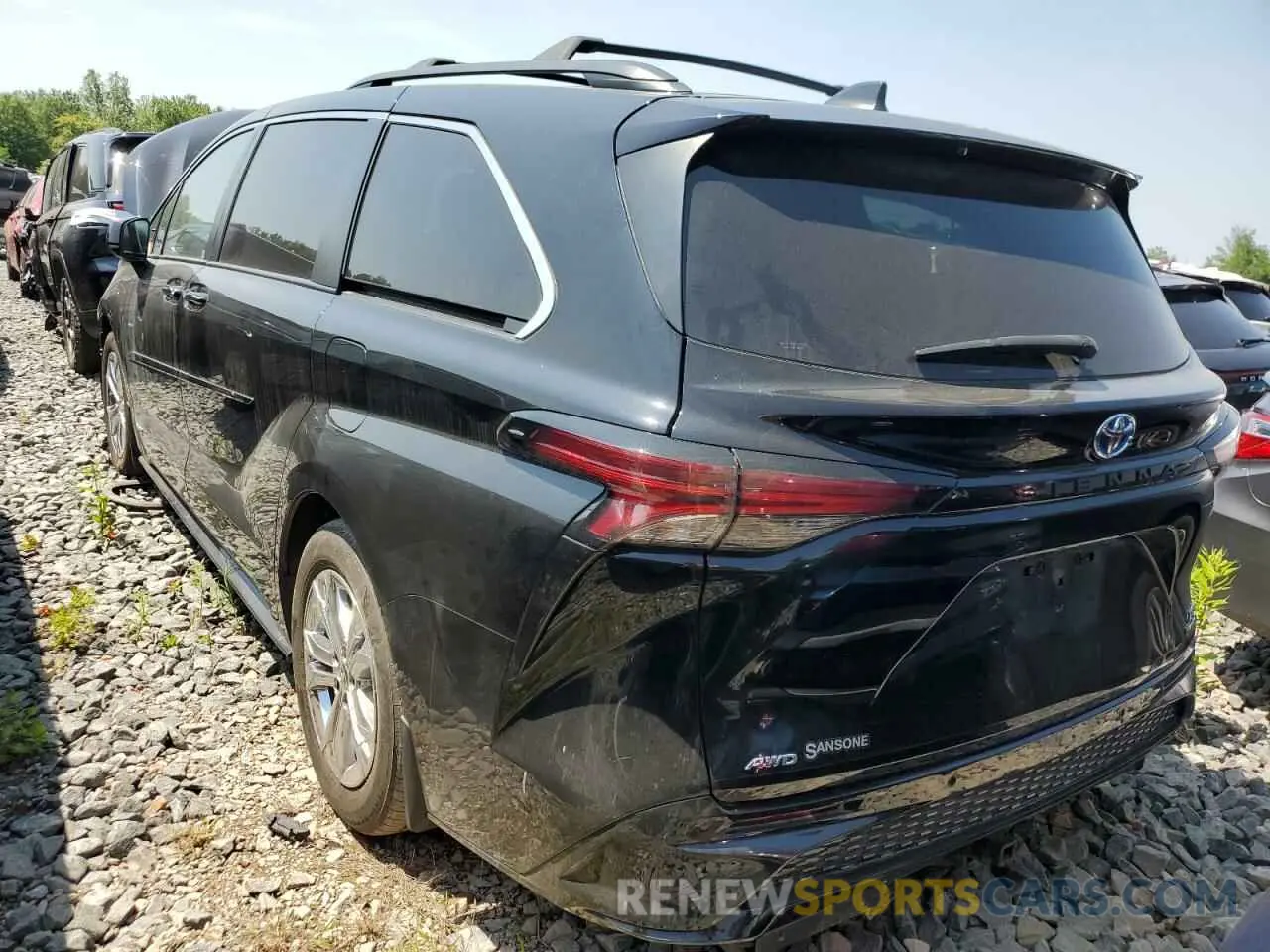 2 fotografías del automóvil dañado 5TDDSKFC9MS036507 TOYOTA SIENNA 2021