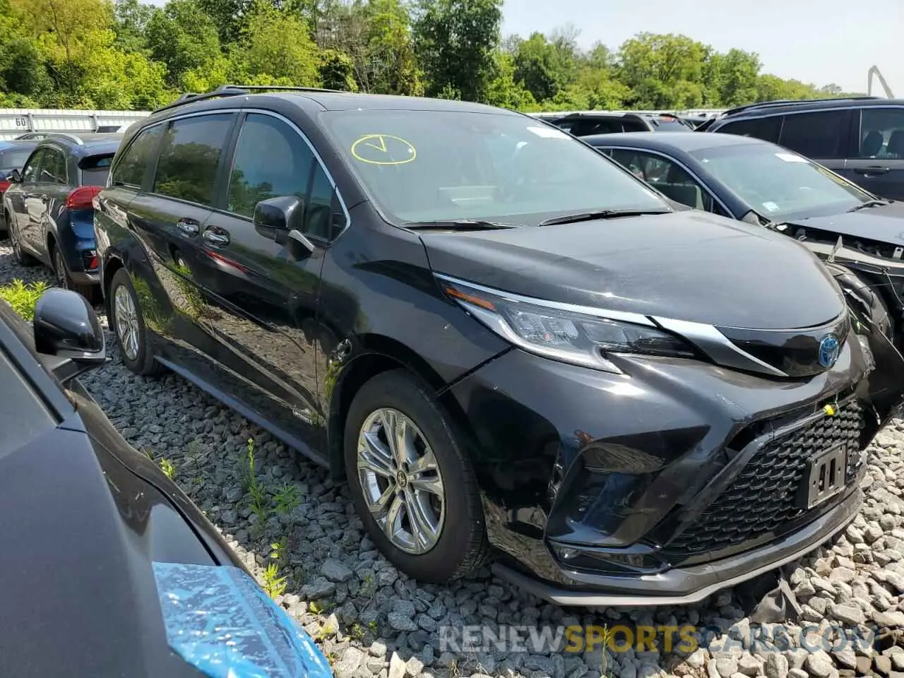 4 fotografías del automóvil dañado 5TDDSKFC9MS036507 TOYOTA SIENNA 2021