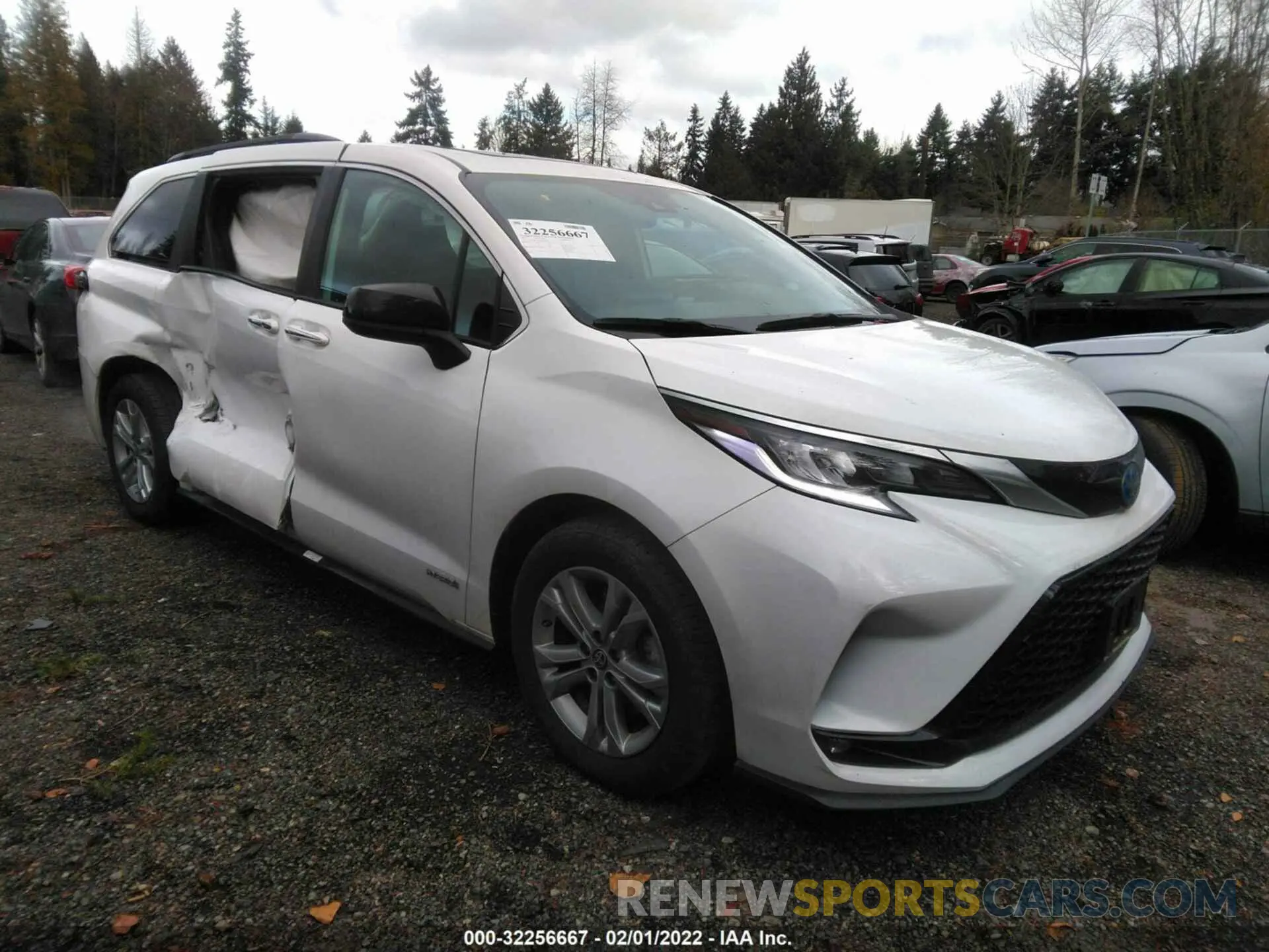 1 fotografías del automóvil dañado 5TDDSKFCXMS005248 TOYOTA SIENNA 2021