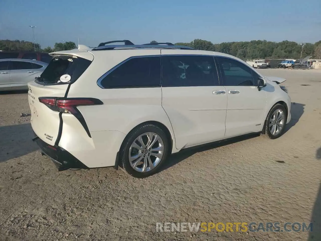 3 fotografías del automóvil dañado 5TDERKEC4MS012021 TOYOTA SIENNA 2021