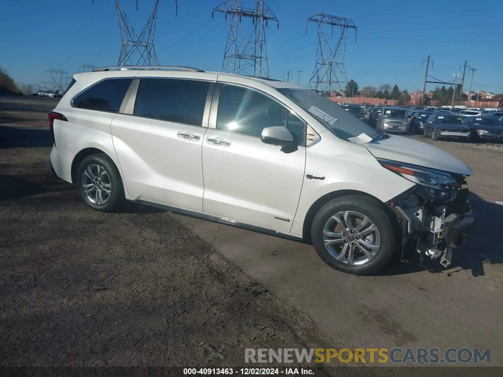 1 fotografías del automóvil dañado 5TDESKFC3MS006195 TOYOTA SIENNA 2021