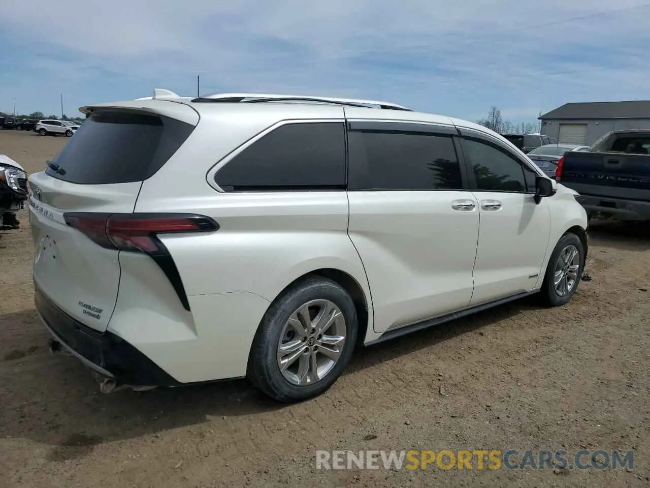 3 fotografías del automóvil dañado 5TDESKFC8MS033392 TOYOTA SIENNA 2021