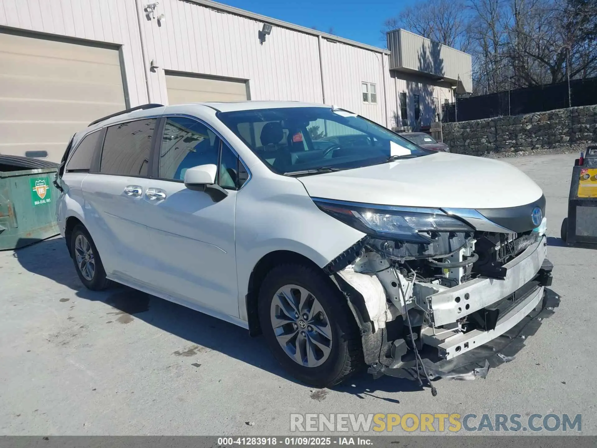 1 fotografías del automóvil dañado 5TDJRKEC1MS025680 TOYOTA SIENNA 2021