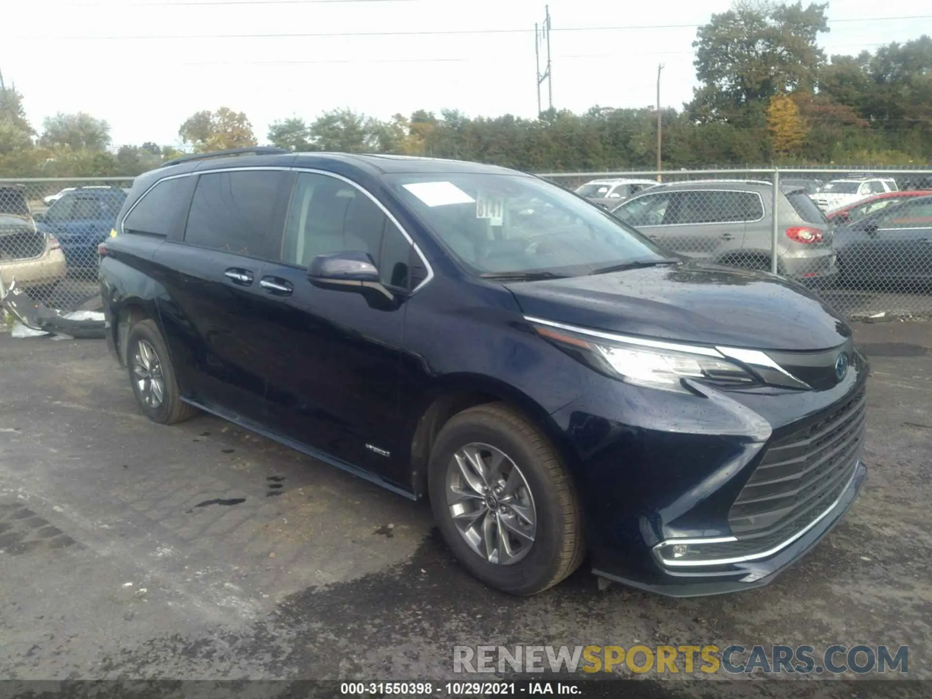 1 fotografías del automóvil dañado 5TDJRKEC2MS033187 TOYOTA SIENNA 2021