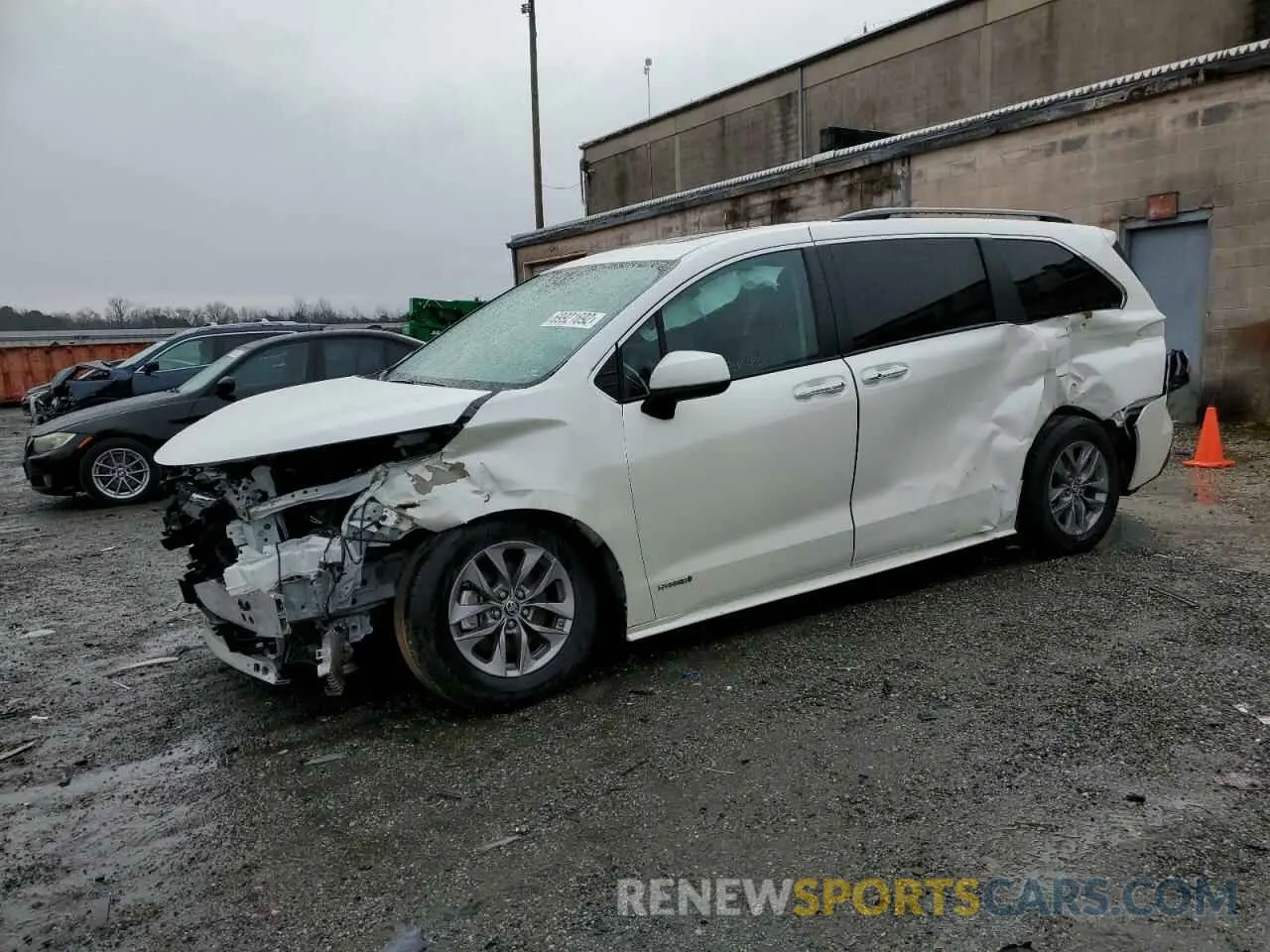 1 fotografías del automóvil dañado 5TDJRKEC4MS039721 TOYOTA SIENNA 2021
