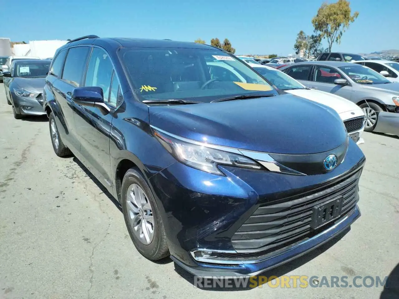 1 fotografías del automóvil dañado 5TDJRKEC9MS033204 TOYOTA SIENNA 2021