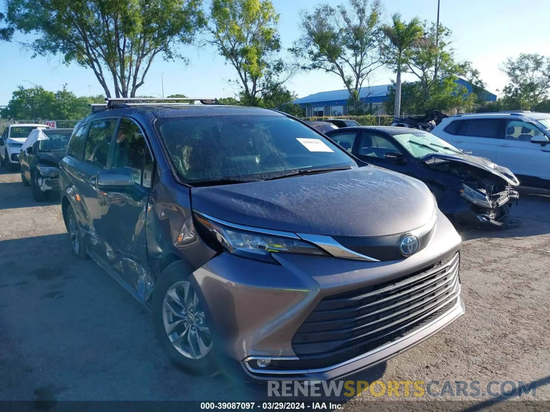 1 fotografías del automóvil dañado 5TDJRKECXMS055955 TOYOTA SIENNA 2021