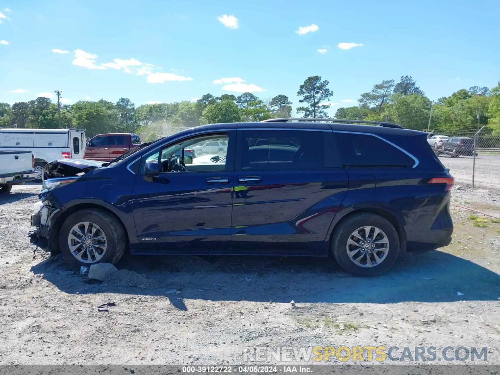 15 fotografías del automóvil dañado 5TDJRKECXMS070701 TOYOTA SIENNA 2021