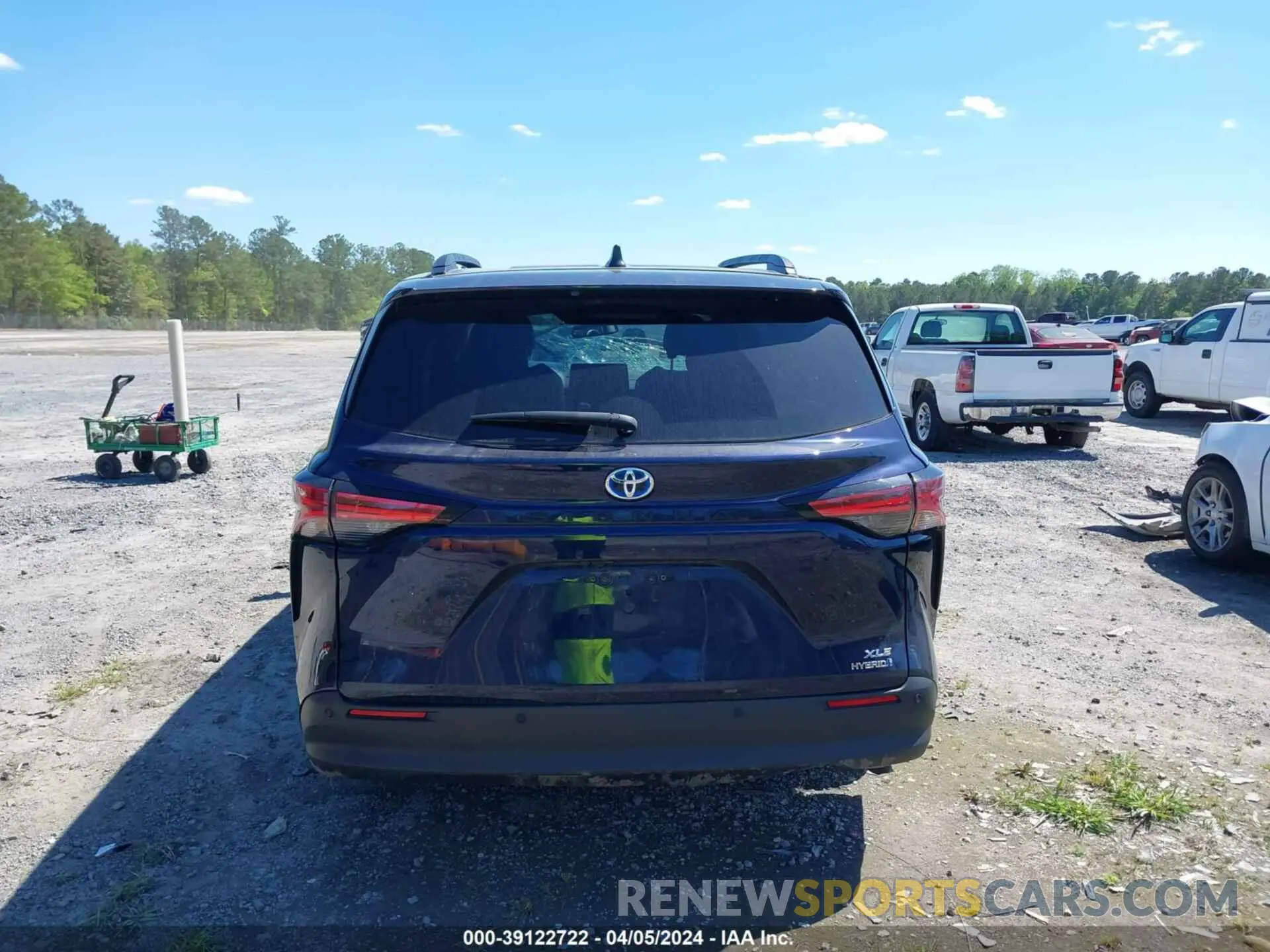 17 fotografías del automóvil dañado 5TDJRKECXMS070701 TOYOTA SIENNA 2021