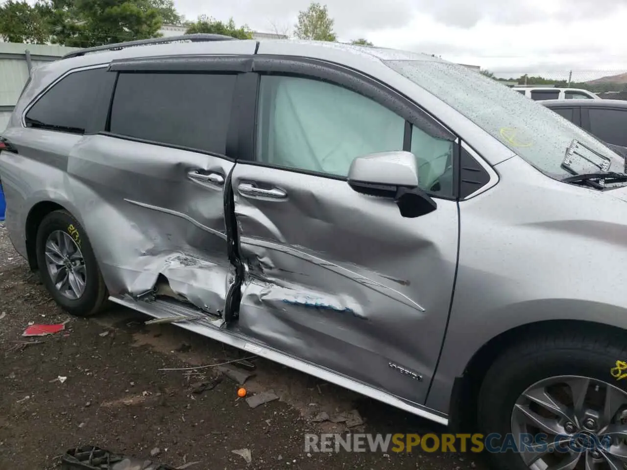 9 fotografías del automóvil dañado 5TDJSKFC2MS026209 TOYOTA SIENNA 2021
