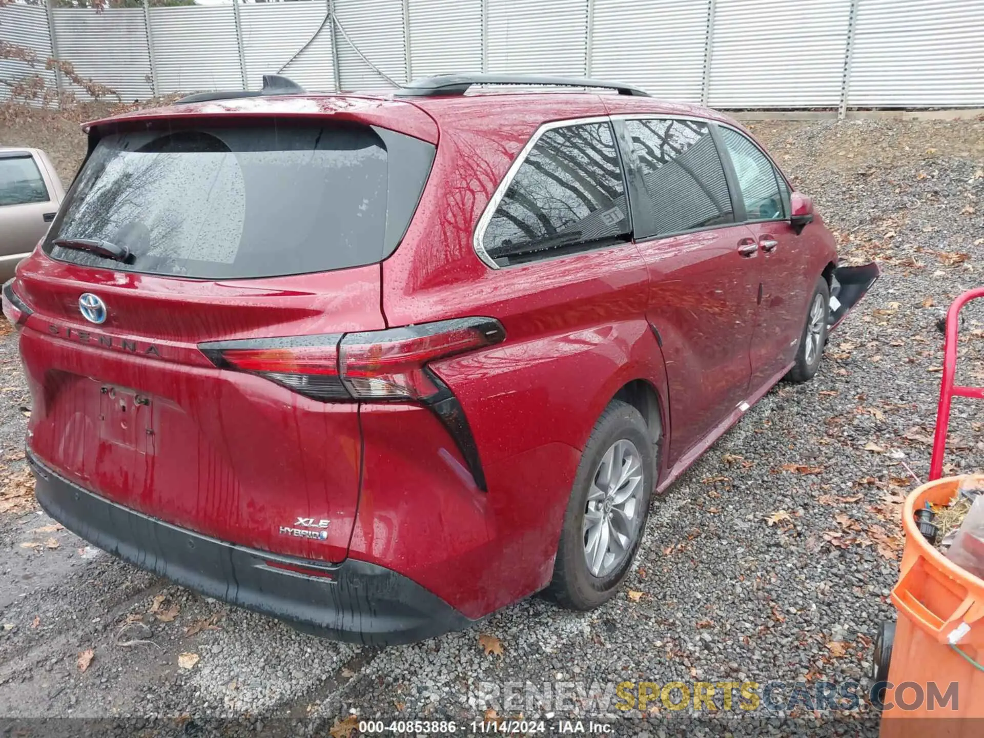 4 fotografías del automóvil dañado 5TDJSKFCXMS014664 TOYOTA SIENNA 2021