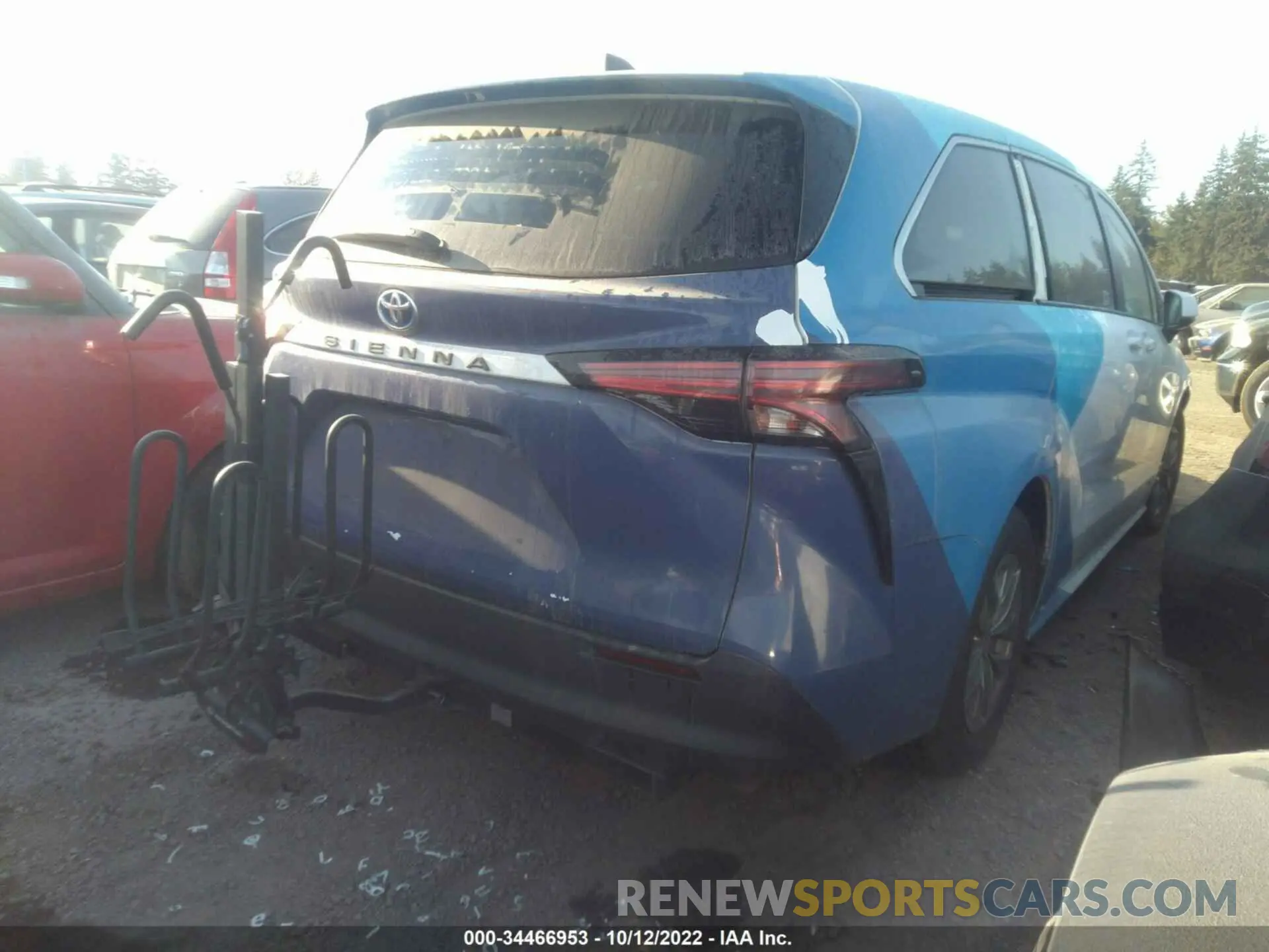 4 fotografías del automóvil dañado 5TDKRKEC0MS015050 TOYOTA SIENNA 2021