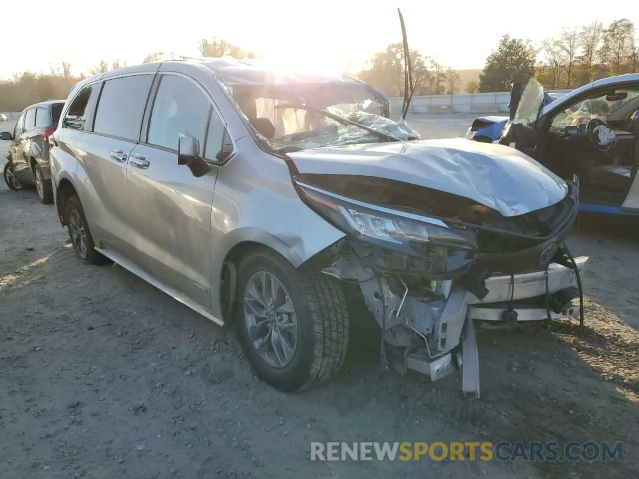 1 fotografías del automóvil dañado 5TDKRKEC1MS065200 TOYOTA SIENNA 2021