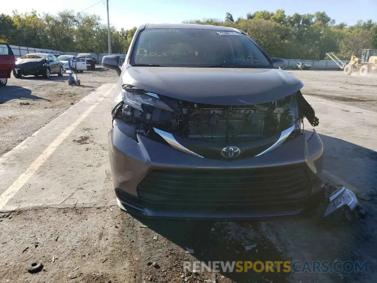 9 fotografías del automóvil dañado 5TDKRKEC2MS049684 TOYOTA SIENNA 2021