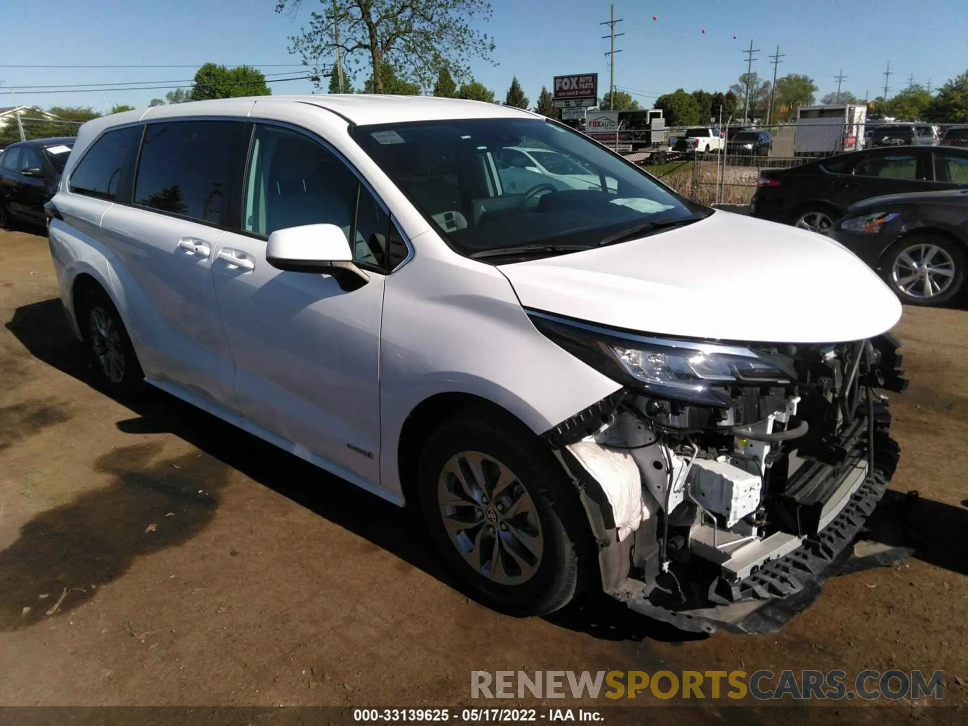 1 fotografías del automóvil dañado 5TDKRKEC3MS016256 TOYOTA SIENNA 2021