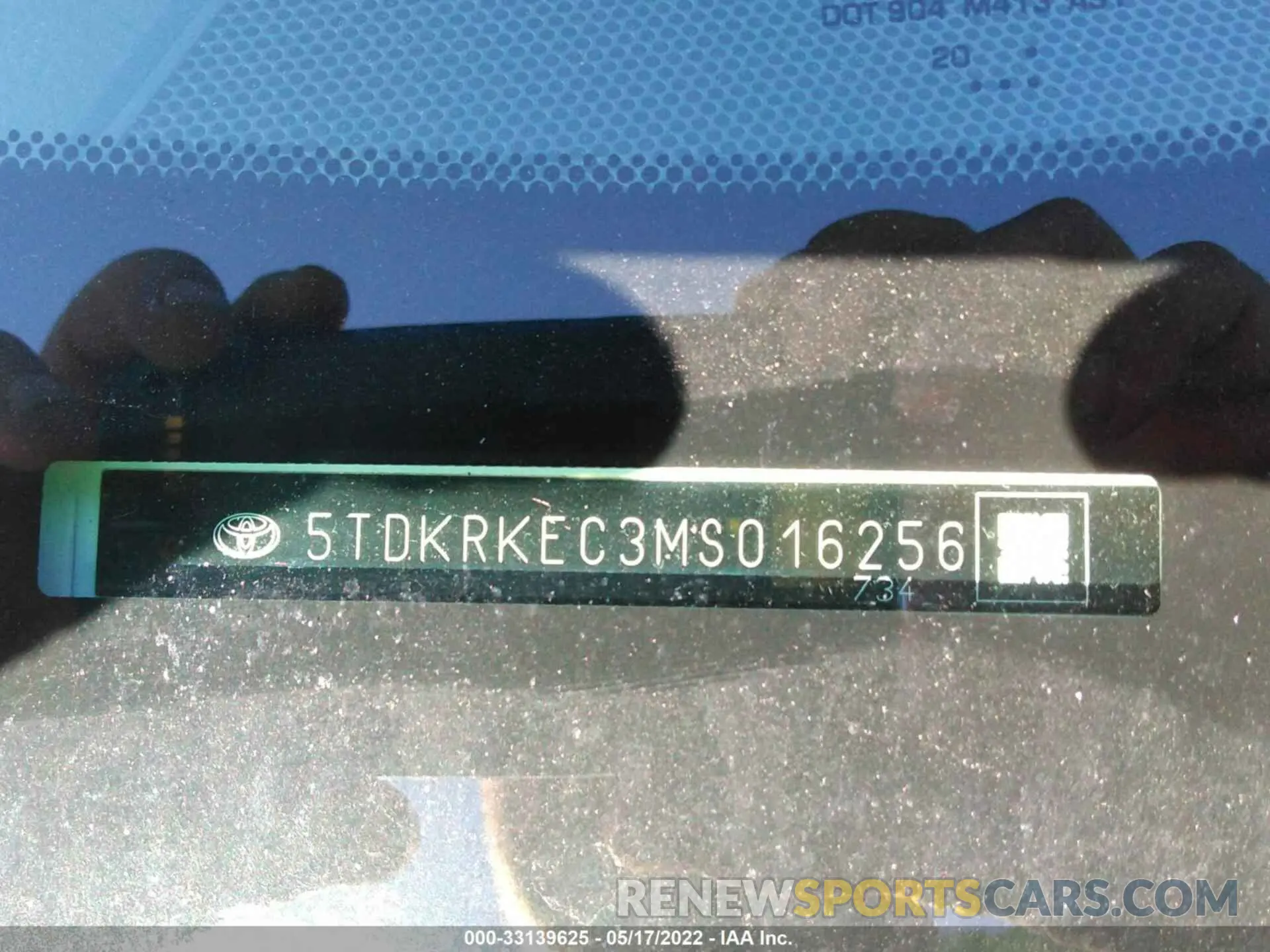 9 fotografías del automóvil dañado 5TDKRKEC3MS016256 TOYOTA SIENNA 2021