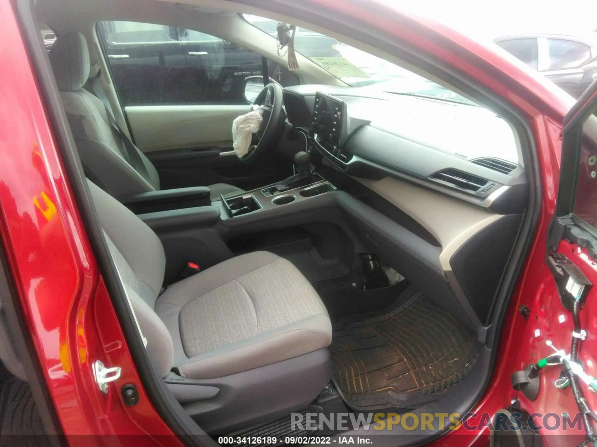 5 fotografías del automóvil dañado 5TDKRKEC3MS020470 TOYOTA SIENNA 2021