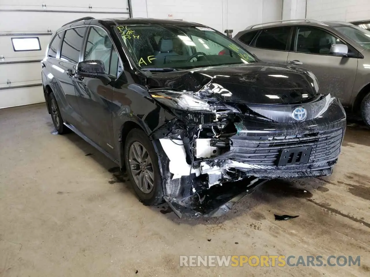 1 fotografías del automóvil dañado 5TDKRKEC3MS057809 TOYOTA SIENNA 2021