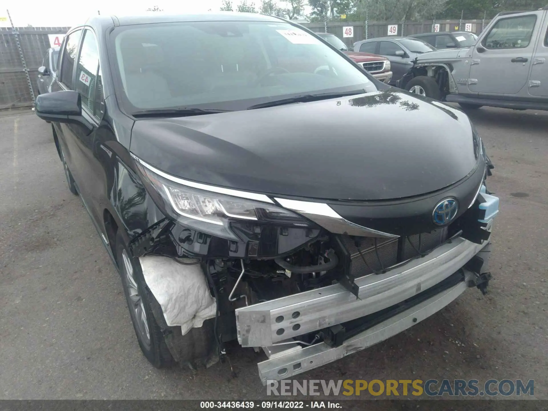 6 fotografías del automóvil dañado 5TDKRKEC4MS048469 TOYOTA SIENNA 2021