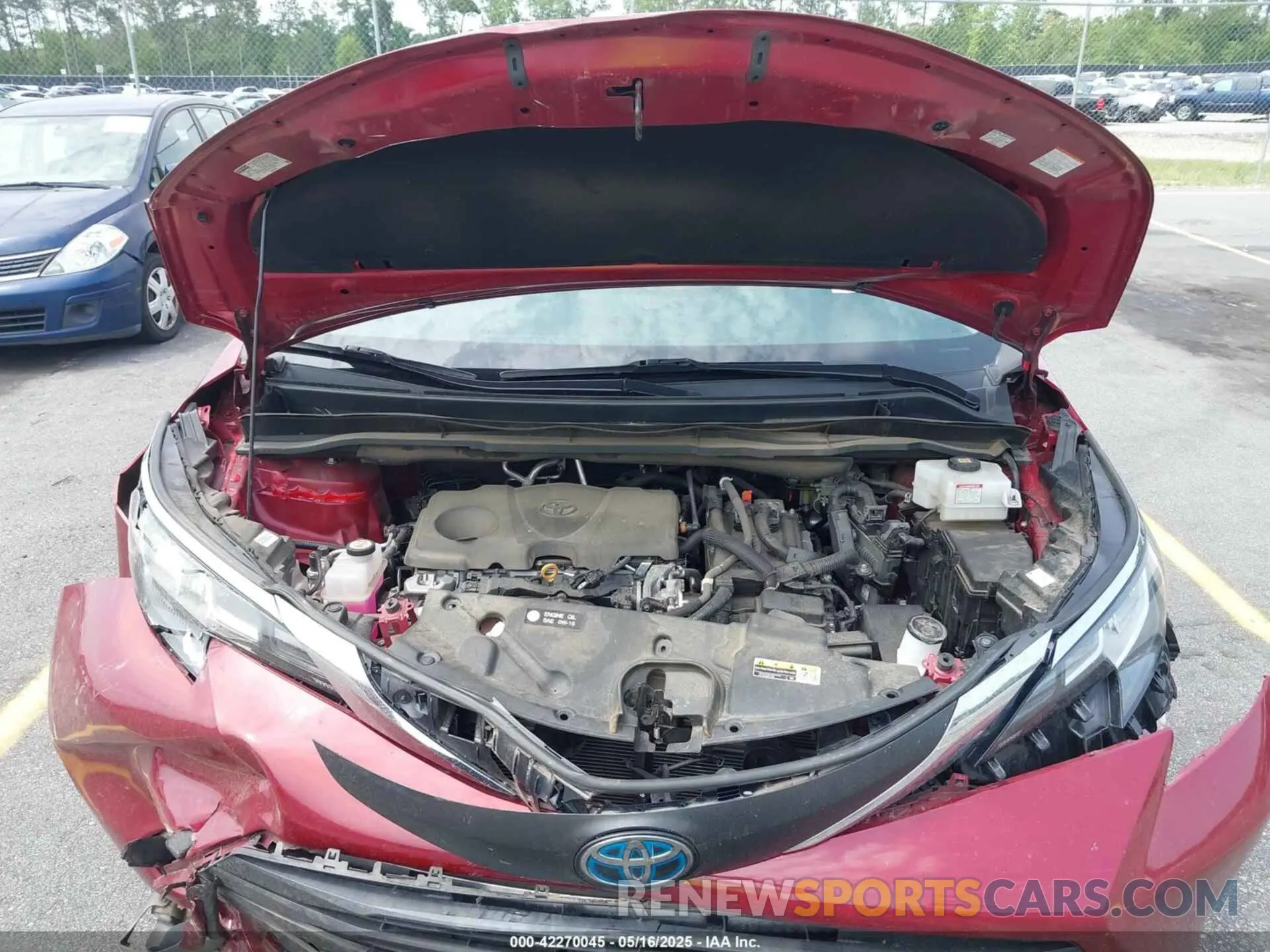 10 fotografías del automóvil dañado 5TDKRKEC6MS043676 TOYOTA SIENNA 2021