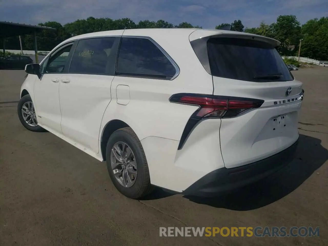 3 fotografías del automóvil dañado 5TDKRKEC6MS065872 TOYOTA SIENNA 2021