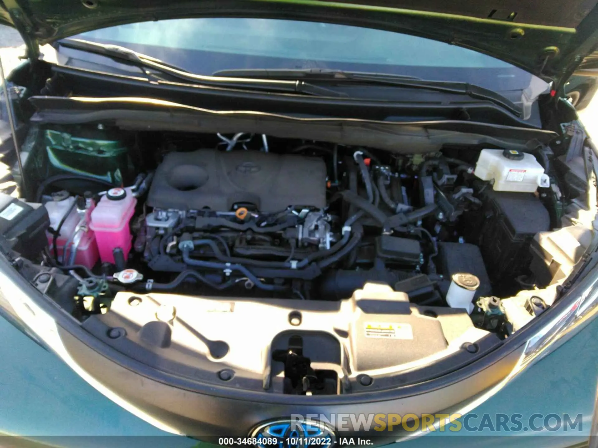 10 fotografías del automóvil dañado 5TDKRKEC6MS073230 TOYOTA SIENNA 2021