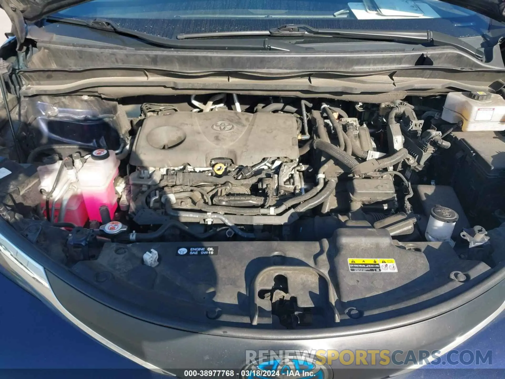 10 fotografías del automóvil dañado 5TDKRKEC7MS032654 TOYOTA SIENNA 2021