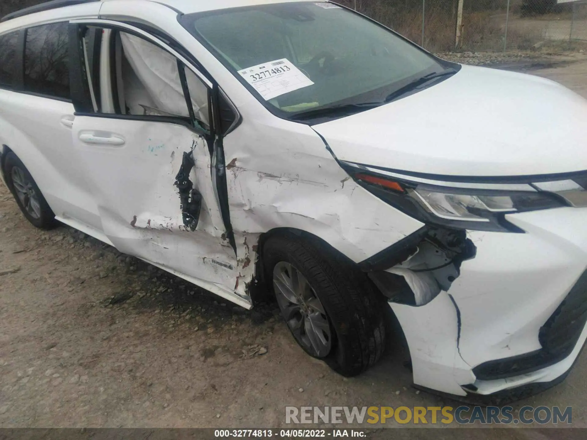 6 fotografías del automóvil dañado 5TDKRKEC8MS054405 TOYOTA SIENNA 2021