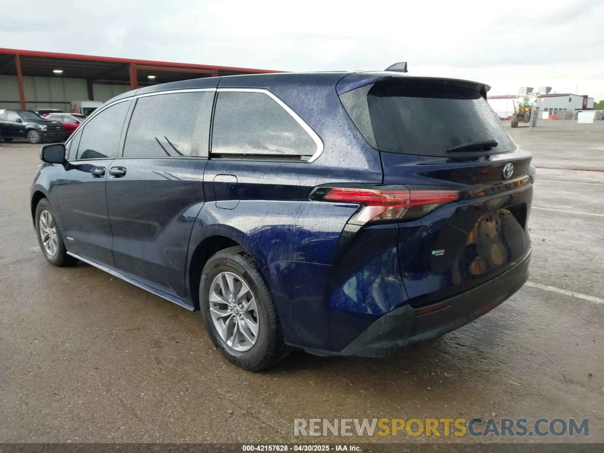 3 fotografías del automóvil dañado 5TDKRKEC8MS066277 TOYOTA SIENNA 2021