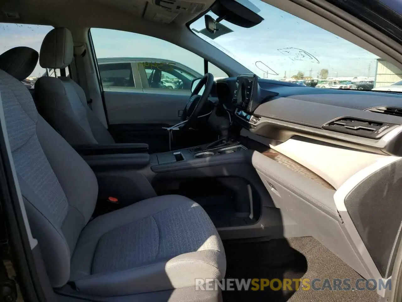 5 fotografías del automóvil dañado 5TDKSKFC2MS009463 TOYOTA SIENNA 2021