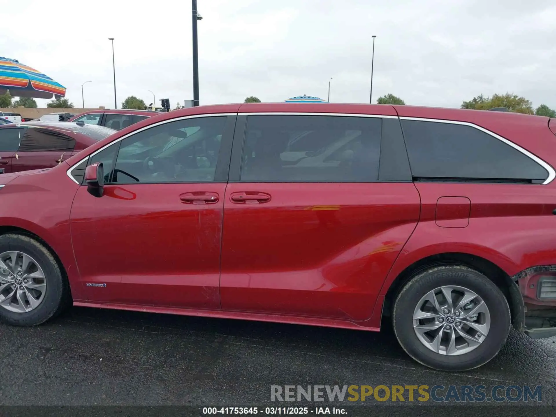 15 fotografías del automóvil dañado 5TDKSKFC7MS007904 TOYOTA SIENNA 2021