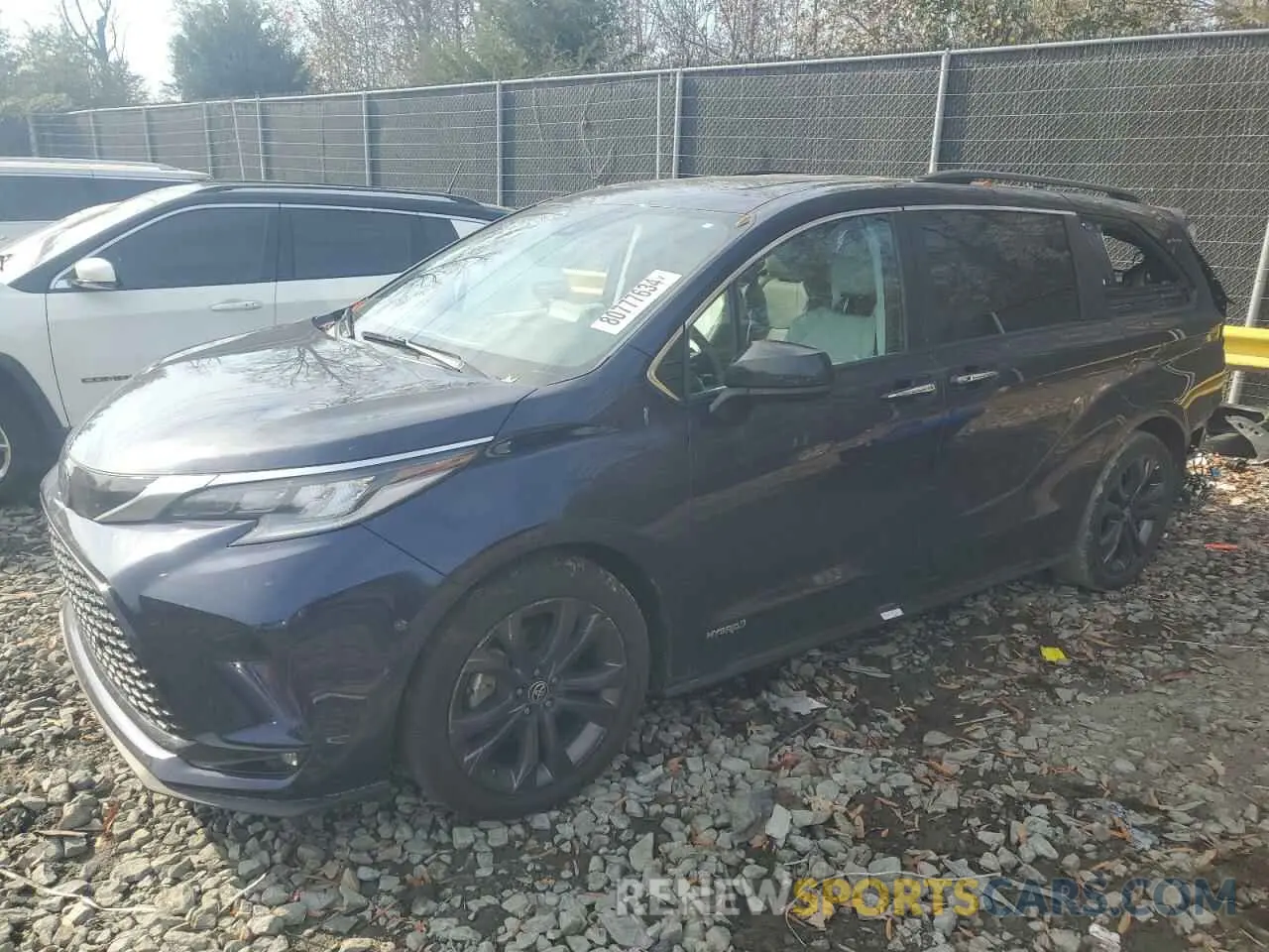 1 fotografías del automóvil dañado 5TDXRKEC0MS050838 TOYOTA SIENNA 2021