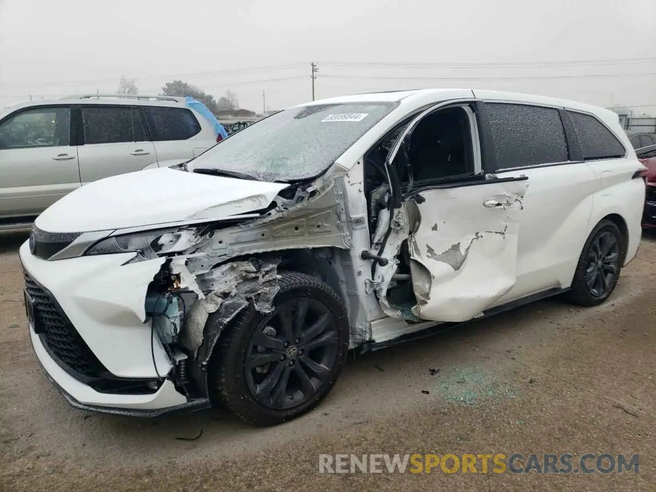1 fotografías del automóvil dañado 5TDXRKEC3MS003612 TOYOTA SIENNA 2021