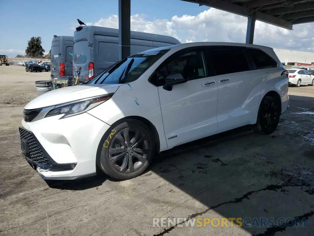 1 fotografías del automóvil dañado 5TDXRKEC3MS005215 TOYOTA SIENNA 2021