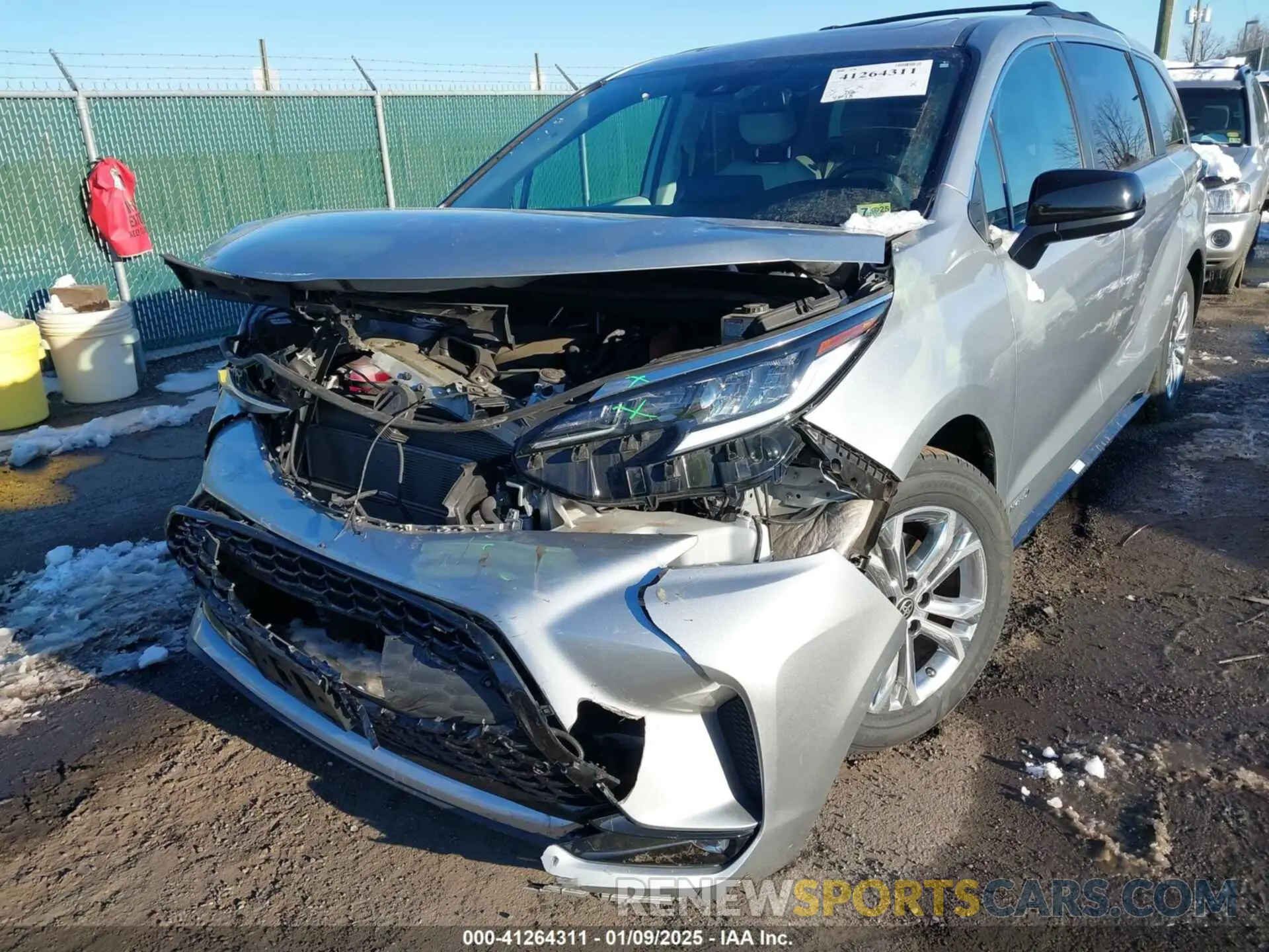 6 fotografías del automóvil dañado 5TDXSKFC7MS027124 TOYOTA SIENNA 2021