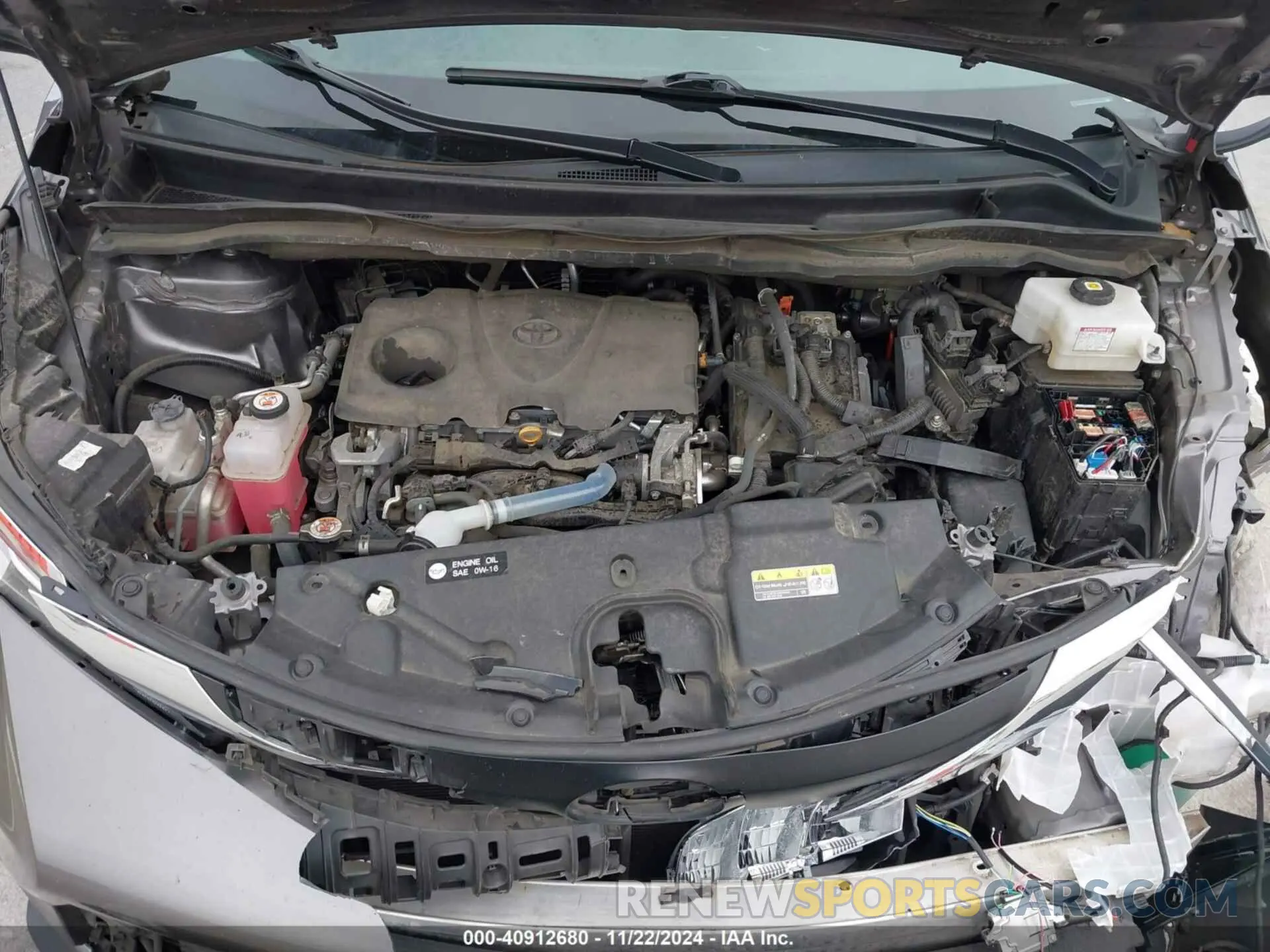 10 fotografías del automóvil dañado 5TDYRKEC1MS008618 TOYOTA SIENNA 2021