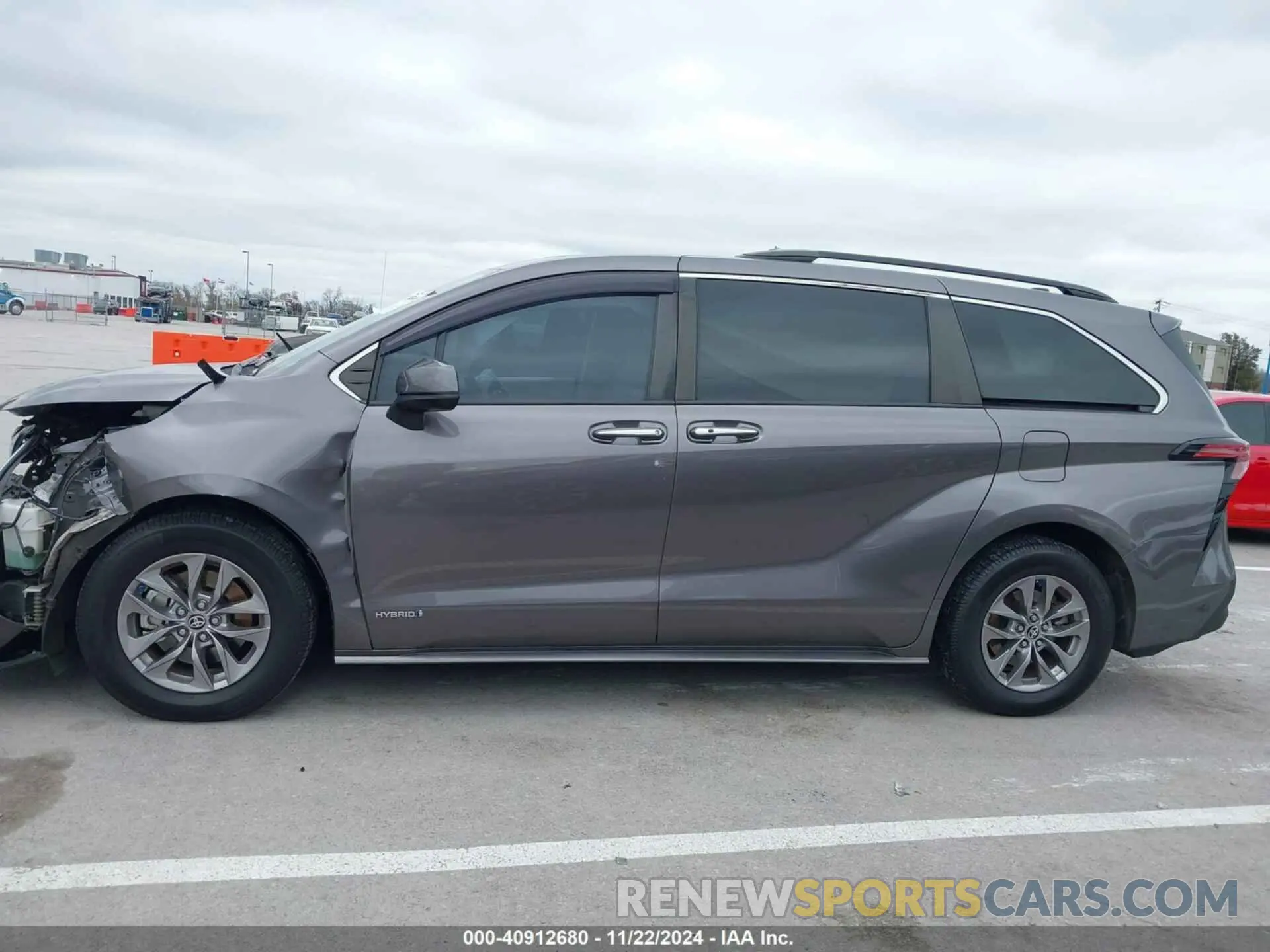14 fotografías del automóvil dañado 5TDYRKEC1MS008618 TOYOTA SIENNA 2021