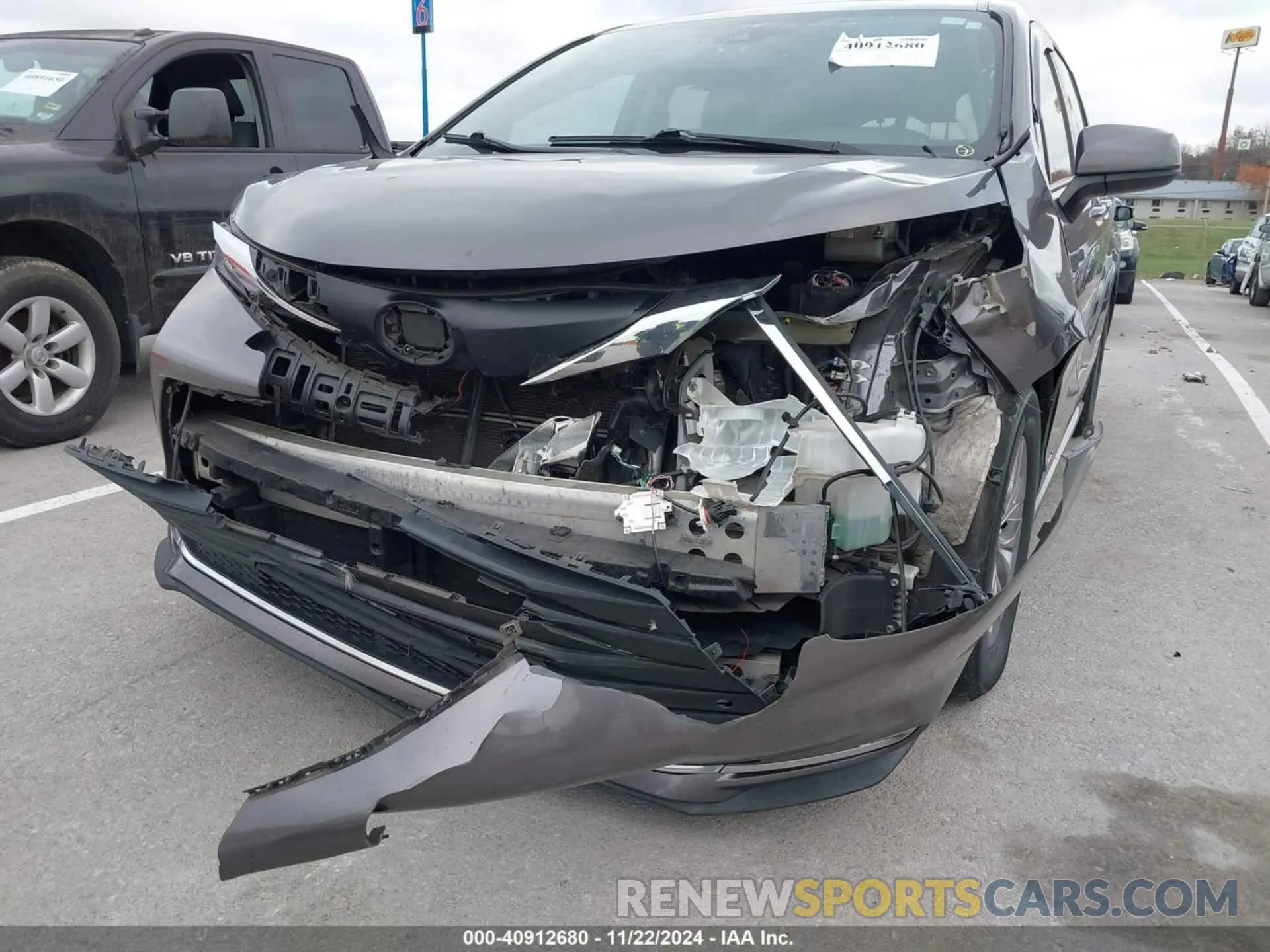 6 fotografías del automóvil dañado 5TDYRKEC1MS008618 TOYOTA SIENNA 2021