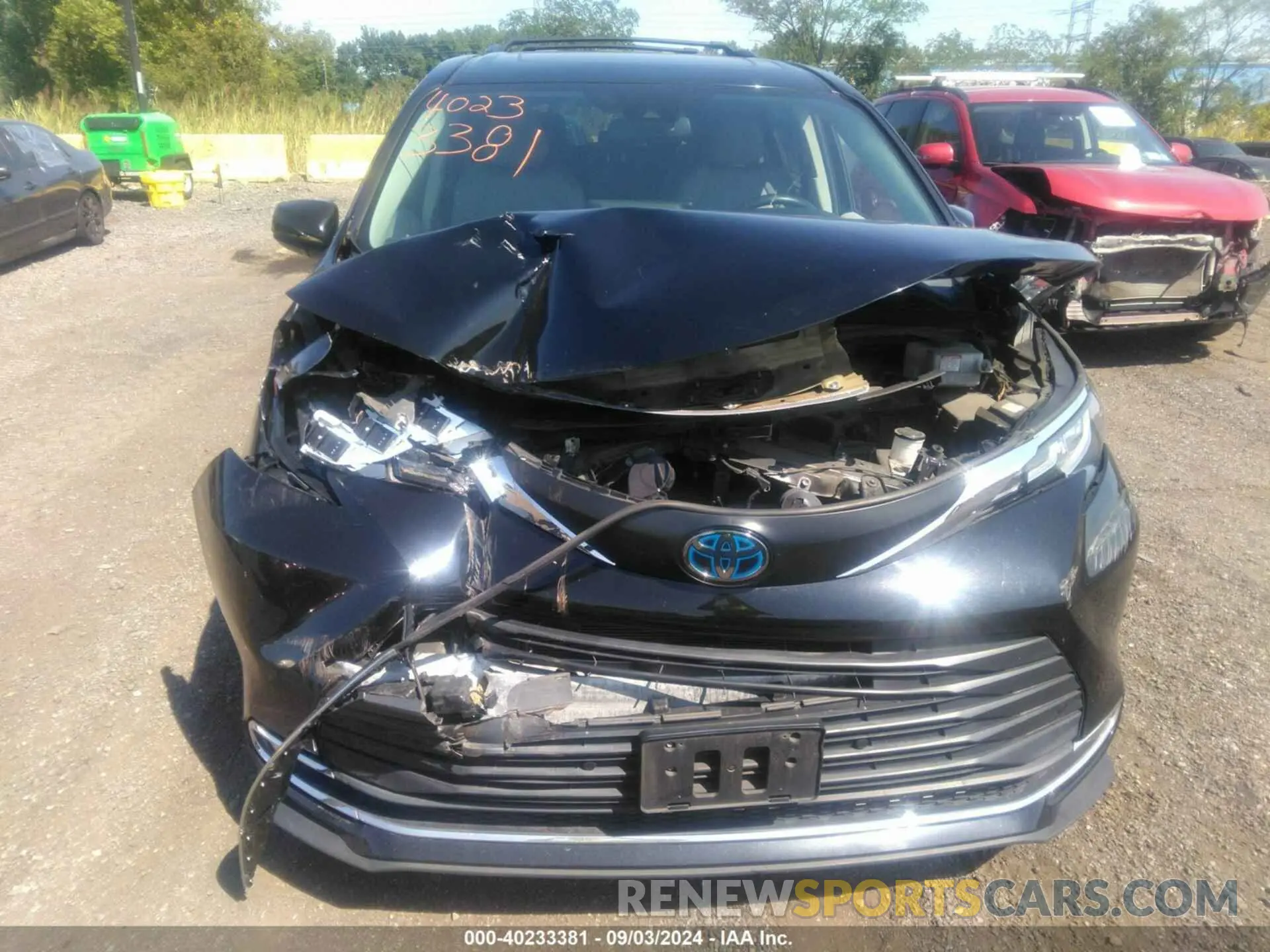 12 fotografías del automóvil dañado 5TDYRKEC1MS061223 TOYOTA SIENNA 2021