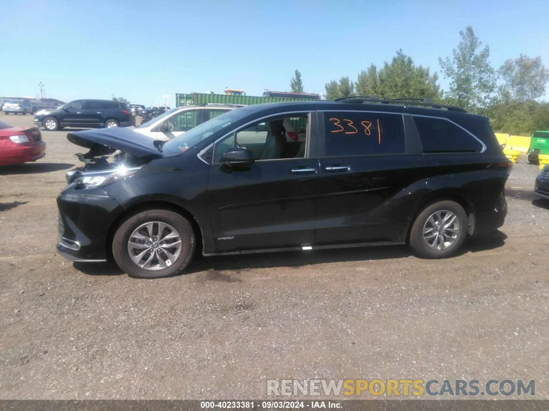 14 fotografías del automóvil dañado 5TDYRKEC1MS061223 TOYOTA SIENNA 2021
