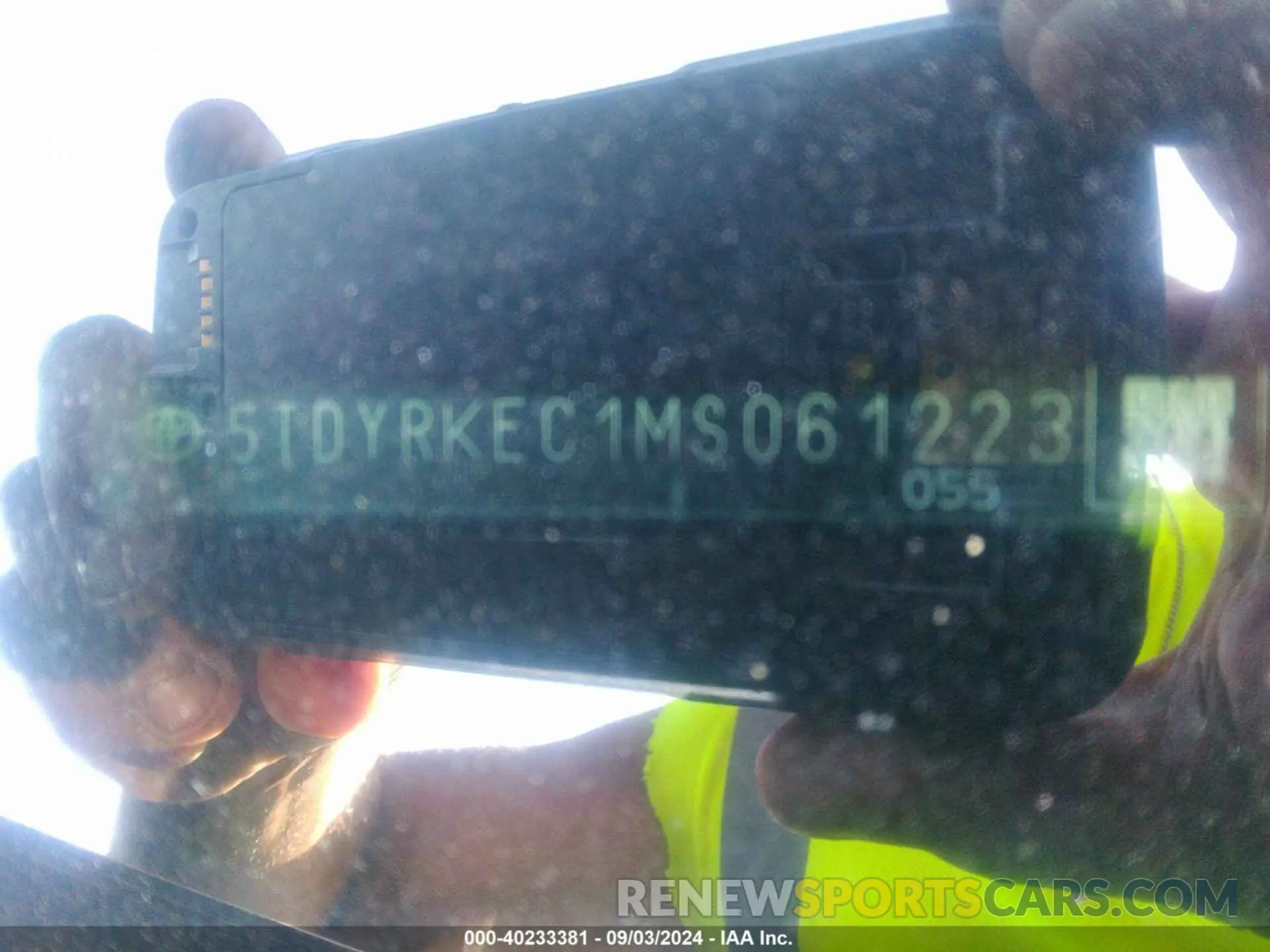 9 fotografías del automóvil dañado 5TDYRKEC1MS061223 TOYOTA SIENNA 2021