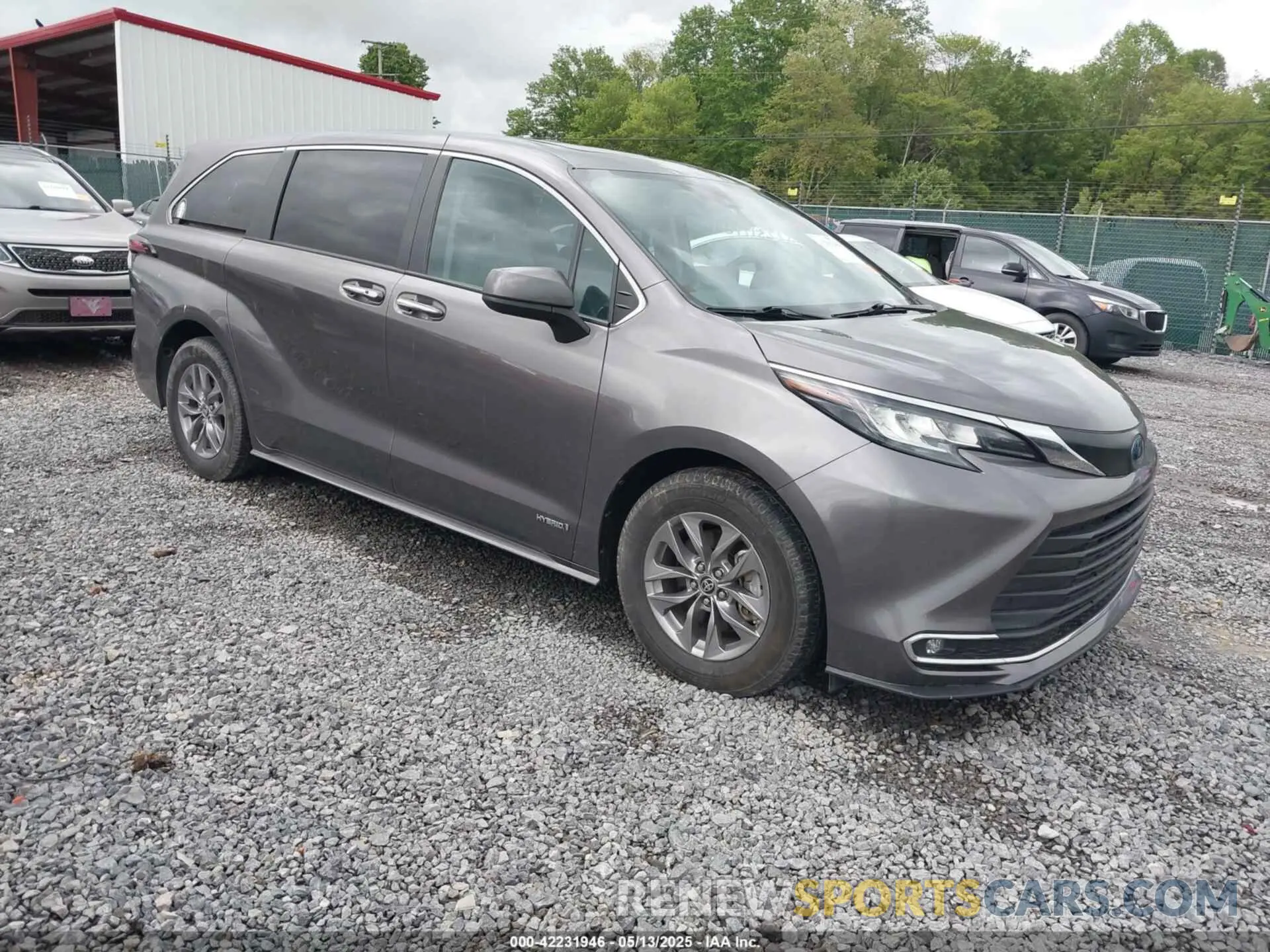 1 fotografías del automóvil dañado 5TDYRKEC2MS017781 TOYOTA SIENNA 2021
