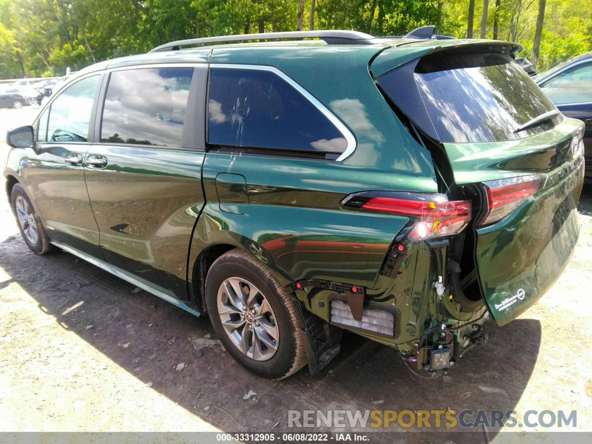 3 fotografías del automóvil dañado 5TDYRKEC4MS015384 TOYOTA SIENNA 2021
