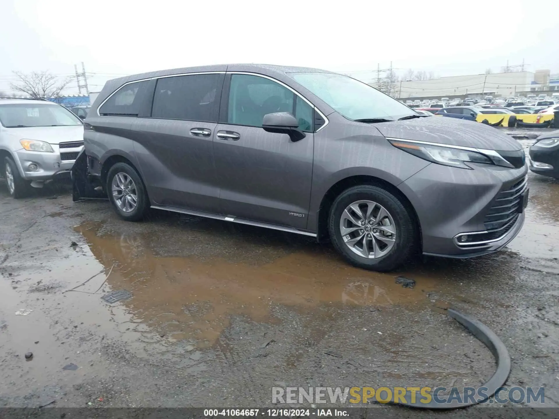 1 fotografías del automóvil dañado 5TDYRKEC5MS030461 TOYOTA SIENNA 2021